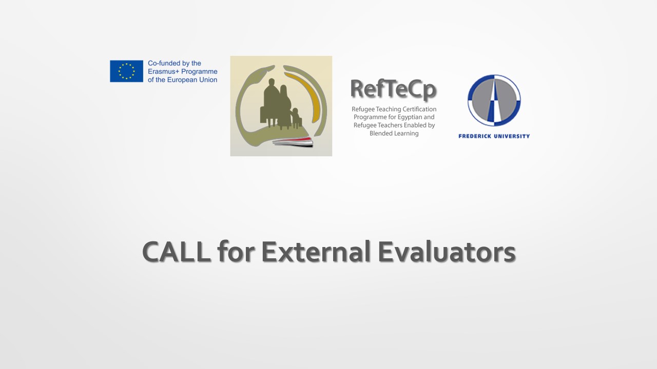 RefTeCp CALL for External Evaluators RefTeCp CALL for External Evaluators